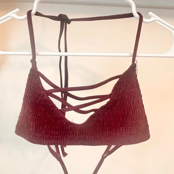 FINAL PRICE NWT Maroon Pink Victoria’s Secret Swimsuit Top - Picture 9 of 11